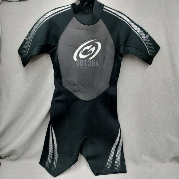 Gotcha 2.2mm Titanium Shorty Wetsuit Men's Large Black Grey - Picture 1 of 9